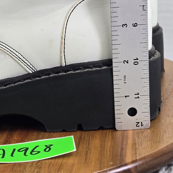 Skechers Urbs Forever Cool Patent Leather Zip Chunky Y2K Platform Boots Womens 8 - Picture 2 of 16